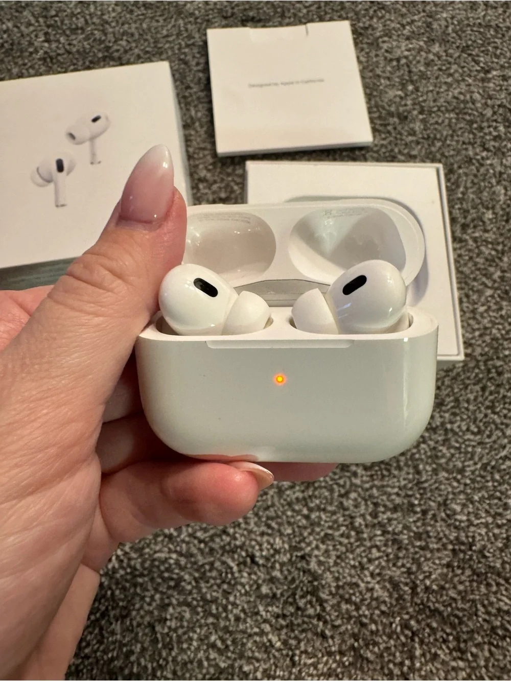 NEW Apple AirPods Pro 2nd Generation Earbuds with Charging Case in White